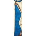 thumbnail image 2 of Tsantekidou, Rose 7x18 Gold Ornate Wood Framed with Double Matting Museum Art Print Titled - Lady in blue, 2 of 4
