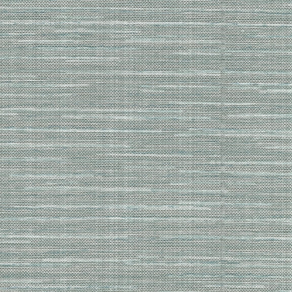Warner Bay Ridge Blue Faux Grasscloth Wallpaper