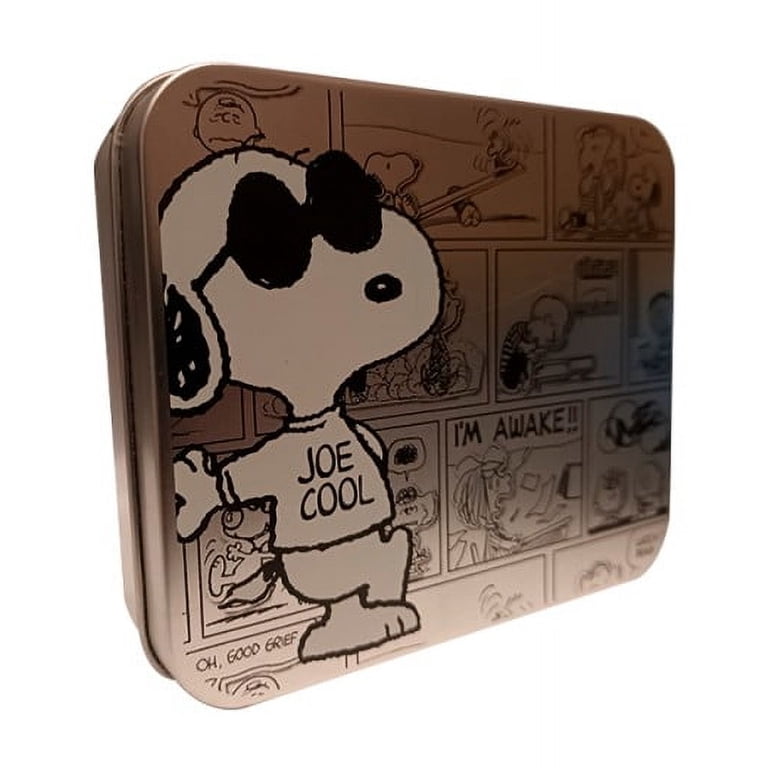 Collections Etc Joe Cool Wallet Tin, Peanuts Snoopy Comics, Slim