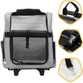 thumbnail image 6 of KOPEKS Deluxe Backpack Pet Travel Carrier with Wheels - Heather Gray - Approved by Most Airlines - Large, 6 of 6