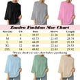 thumbnail image 2 of ZunFeo Lace Tops for Women Cotton Linen Dressy Blouse 3/4 Sleeve Summer Tops Black XL, 2 of 6
