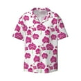 thumbnail image 6 of Kdxio Men's Hawaiian Shirt for Men Short Sleeve Shirt Orchids Flowers Summer Casual Holiday Beach Button Down T-Shirts, 6 of 7