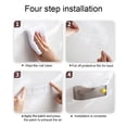 thumbnail image 4 of Strong Load-Bearing Kitchen/Bathroom Accessories Self-Adhesive Sundries Organizer Storage Rack Wall-Mounted Toilet Organizer Bathroom Shelves GREY, 4 of 8