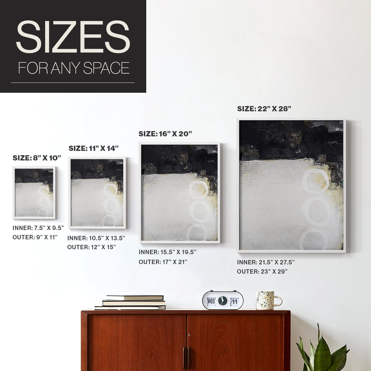 Below the Surface in Paper Solid Wood 11 x 14 Framed Print