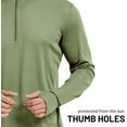 thumbnail image 4 of MIER Men's 1/4 Zip Lightweight Shirt UPF 50+ Sun Protection Long Sleeve Shirt Quick Dry Running Workout Shirts, 4 of 6