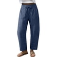 thumbnail image 2 of Womens Casual Wide Leg Pants Comfy High Waist Work Lounge Bottoms with Pockets Office & Weekend Outfit, 2 of 6