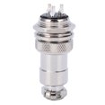 thumbnail image 1 of Conector de enchufe de aviación, carcasa de aleación de Zinc, conectores chapados en plata y cobre, 2 uds., 1 of 5