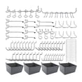 thumbnail image 1 of Cqxid Hooks Under $30 Pegboard Hooks Assortment With Pegboard Peg Locks For Organizing Various Tools 80, 1 of 5