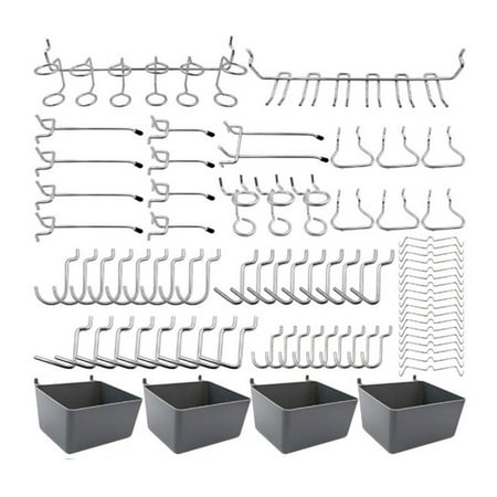 

Ydsxlp on Sale Pegboard Hooks Assortment with Pegboard Peg Locks for Organizing Various Tools 80 Piece