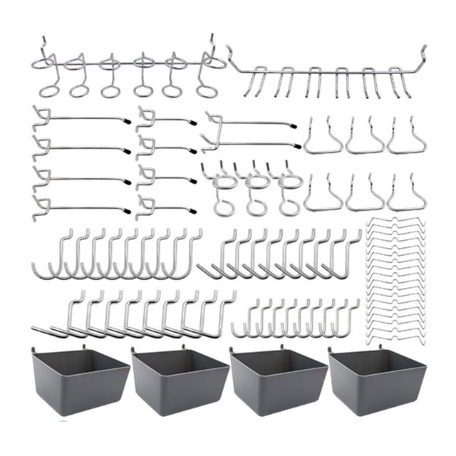 Cqxid Hooks Under $30 Pegboard Hooks Assortment With Pegboard Peg Locks For Organizing Various Tools 80
