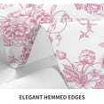 thumbnail image 5 of Pink Floral Tablecloth 60 x 120 Inch Rectangle Chinoiserie Flowers Decorative Table Cloth Rustic Fabric Farmhouse Washable Table Cover for Picnic Party Holiday Home Indoor Outdoor, 5 of 5
