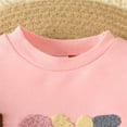 thumbnail image 4 of Coerni Toddler New Born Baby Boy Outfit Long Sleeved Pullover Sweatshirt Letter Print Set Kids Valentine's Day Outfit, 4 of 8