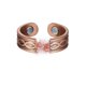 thumbnail image 3 of Colección de anillos magnéticos de cobre 99.9% Estilo de pareja de anillos de energía abierta simple de moda (COBRE) oso de fresa Juguete, 3 of 3