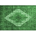 thumbnail image 1 of Ahgly Company Indoor Rectangle Medallion Emerald Green Traditional Area Rugs, 7' x 10', 1 of 4