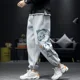thumbnail image 3 of Pantalones deportivos rectos de pierna ancha con gráficos para hombre, pantalones deportivos de verano para hombre, pantalones finos, ropa popular coreana, pantalones Joker retro Xxxl, 3 of 5