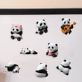 thumbnail image 6 of Tnobhg Panda Shape Refrigerator Magnet Sticker Creative Photo Wall 3D Resin Magnetic Detachable Fridge Sticker Fridge Decor, 6 of 7
