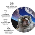 thumbnail image 4 of Bingfone Vintage Astronaut In Outer Space Leather Drinks Coasters With Set Of 6,Suitable For Home Kitchen,Coffee Cup Coasters Home Gift, 4 of 9