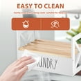 thumbnail image 5 of Jokapy Wooden Laundry Detergent Holder, Laundry Liquid Soap Station Organizer, White, 5 of 11