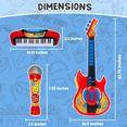 thumbnail image 4 of Contixo 3-in-1 Kids Music Set, Piano, Guitar & Microphone, Kids Toys for Ages 3-8, Educational Musical Play, 4 of 9