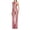 Pink, variant on Buigttklop Women'S Sparkly Sequin Jumpsuits Ladies Shiny Sequin Overalls Pants Women'S Solid Color High-Waisted Strapless One-Shoulder Off-The-Shoulder Sequin Casual Long Jumpsuit