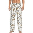 thumbnail image 5 of Mens Pajama Pants Bottoms with Pockets - Dalmatian Dog Cartoon Comfy Mens Pj Pants, Soft Men Lounge Pants, 5 of 5