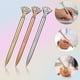 thumbnail image 2 of 6 uds bolígrafos bolígrafos de escritura en forma de diamante bolígrafos de Metal bolígrafos de punta redonda, 2 of 5