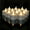 Silver, variant on 12pcs LED Tea Lights Battery Operated Glitter Flameless Flickering Electric Fake Votive Tea Light Candles for Party Decoration