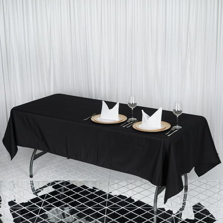 - Efavormart Premium Heavy Duty Polyester Rectangle Tablecloth -Wrinkle Resistant for Kitchen Dining Catering Wedding Birthday Party