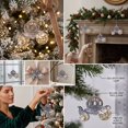 thumbnail image 6 of YuanGuangQ Christmas Acrylic Snowflake Ornament, Transparent Crystal Sequins Hanging Decoration, Holiday Party Home Window Decor for Christmas Tree Indoor Shelf, 6 of 7