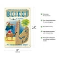 thumbnail image 2 of Beirut Lebanon by Clipper - Gateway to the Middle East - Vintage Airline Travel Poster c.1951 - 8 x 12 inch Vintage Metal Tin Sign, 2 of 4