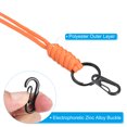 thumbnail image 4 of Uxcell 20" Paracord Lanyard Necklace Keyring Clasp Strap Badge Holder, Orange 2 Pack, 4 of 5