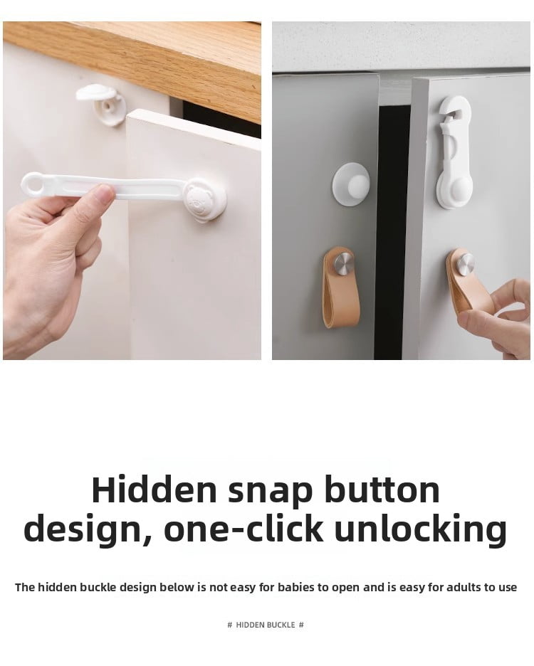 XIHAMA Child safety lock - 20 pieces, 10 short + 10 long, for sliding refrigerator door