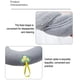 thumbnail image 3 of Asiento de inodoro suave y grueso, cubierta de asiento de inodoro más cálida y suave para baño, fácil instalación y limpieza, 2 uds., 3 of 6