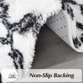 thumbnail image 5 of Homore Geometric Area Rugs for Bedroom Living Room Decor 8' x 10' White/Black, 5 of 7