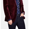 thumbnail image 3 of Alfani Men's Slim Fit Solid Velvet Blazer Red Size 40, 3 of 3