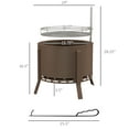 thumbnail image 3 of Outdoor Smokeless Fire Pit Tabletop with Grill Grate&Fire Poker for Outside Camping, Wood Burning, Bronze, 3 of 8