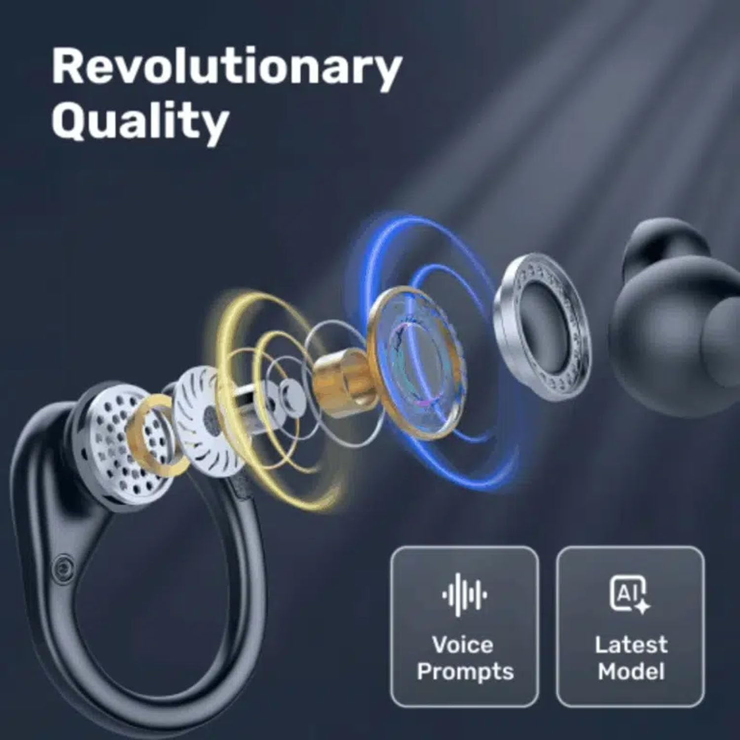 SonaBuds Translation Earbuds – AI Language Translator Earbuds with Meeting Transcription, 140+ Languages, with Bass, Noise Cancelling, Bluetooth Wireless Translator Earbuds