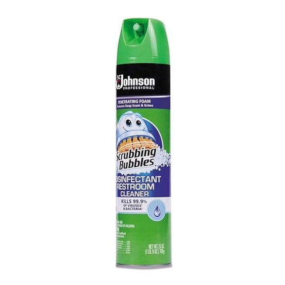 Bathroom Cleaner Multi-Surface - 25oz Aerosol Spray, 12 Pack - Clean Scent, Non-Abrasive, Bathroom & Kitchen Cleaning Spray for Tile, Tub, Shower, Sink