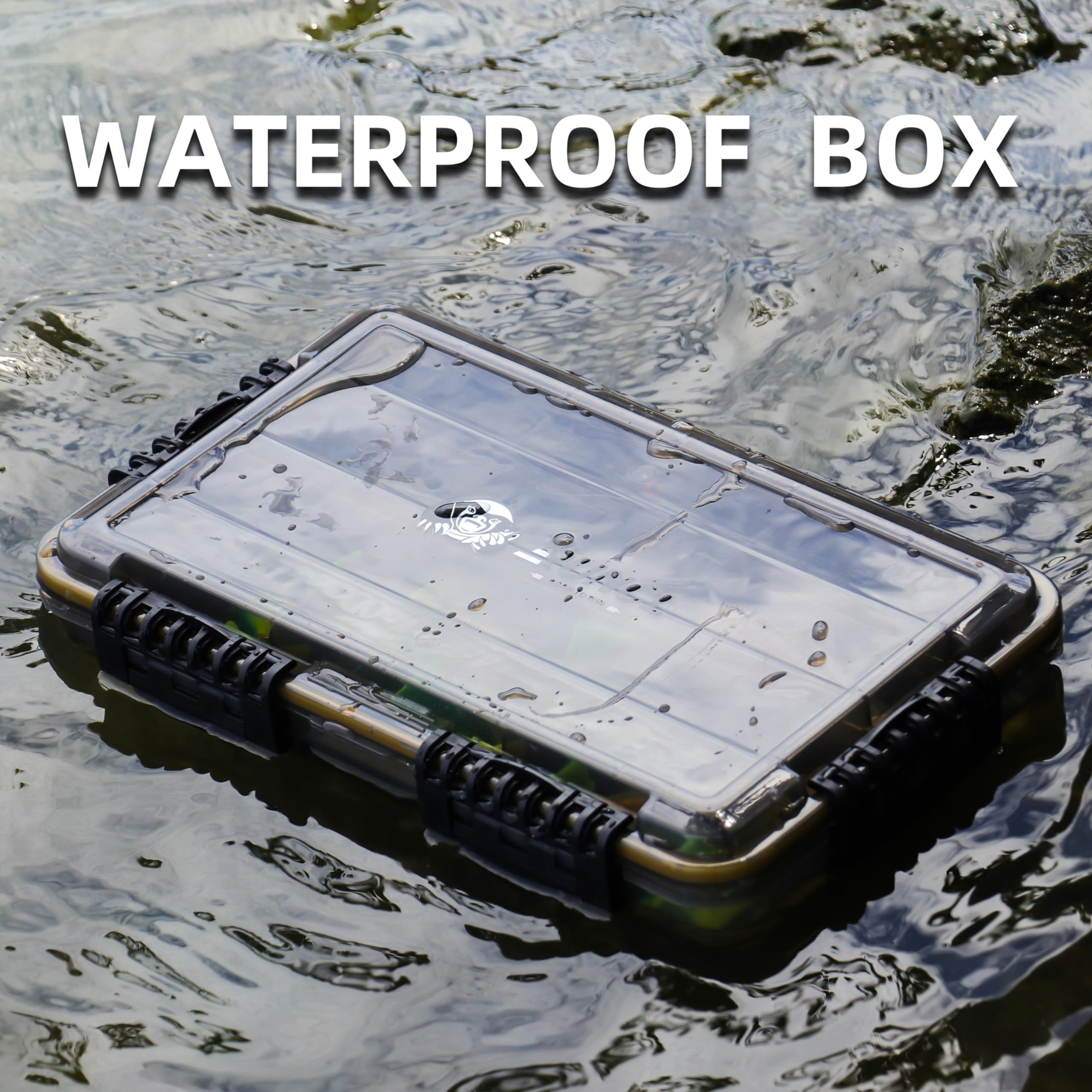 Fishing Tackle Box  Waterproof Tray For Jigs Lures Thicker Floating Utility With Adjustable Dividers 3600/3700/large 3700 Size
