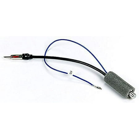 Metra - Antenna Adapter for Select 2002-2023 Chevrolet Jeep Dodge GMC Volkswagen Ram - Black