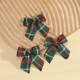 thumbnail image 3 of 24/5 piezas Lazos navideños Adornos navideños Lazos dorados y rojos Adornos para árbol de Navidad Decoraciones de Año Nuevo 2025 Mini lazos Papel de regalo, 3 of 5