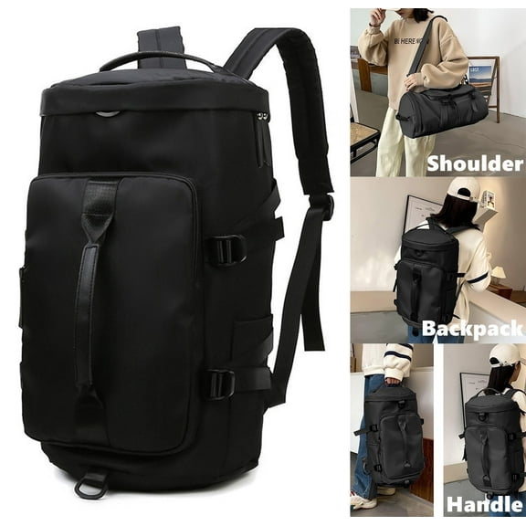 Kabuer Overnight Bag Gym Travel Duffle Bag for Men and Women Weekender, Multifunctional, Black