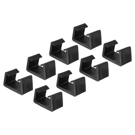 Uxcell Patio Furniture Clips Sofa Rattan Chair Clamps for Garden Black 8 Pack 2.7 x 1.6 x 1.6 inch