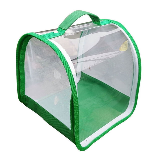 Insect Terrarium Foldable Observation Box, Transparent Mesh Insect Cage for Butterfly Dragonfly Collection, Indoor Outdoor Bug Habitat