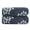 2 Denim Blue, variant on Pidada 100% Cotton Hydrangea Floral Pattern Hand Towels for Bathroom Set of 2 (Light Gray)