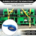 thumbnail image 2 of Unique Bargains Ratchet Tie Down Straps Adjustable 800kg 1000cm/393.70" 1 Pcs Blue, 2 of 7