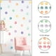thumbnail image 4 of 1 hoja de calcomanías de pared de lunares de acuarela pegatinas de pared de puntos coloridos decoración de la habitación, 4 of 4