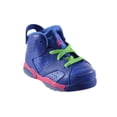 thumbnail image 2 of Jordan 6 Retro (BT) Baby Toddlers Basketball Shoes Gym Royal-White-Pink-Green 384667-439, 2 of 6