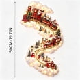 thumbnail image 3 of Clearance! Christmas Magic Trail Wall Light, Train Hanging Decoration with Warm LED, Glowing Christmas Indoor Decorations for Wall, 3 of 5