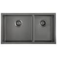 thumbnail image 3 of Ancona  32 in.  60/40 Double Bowl Kitchen Sink  in Black PVD Nano, 3 of 6
